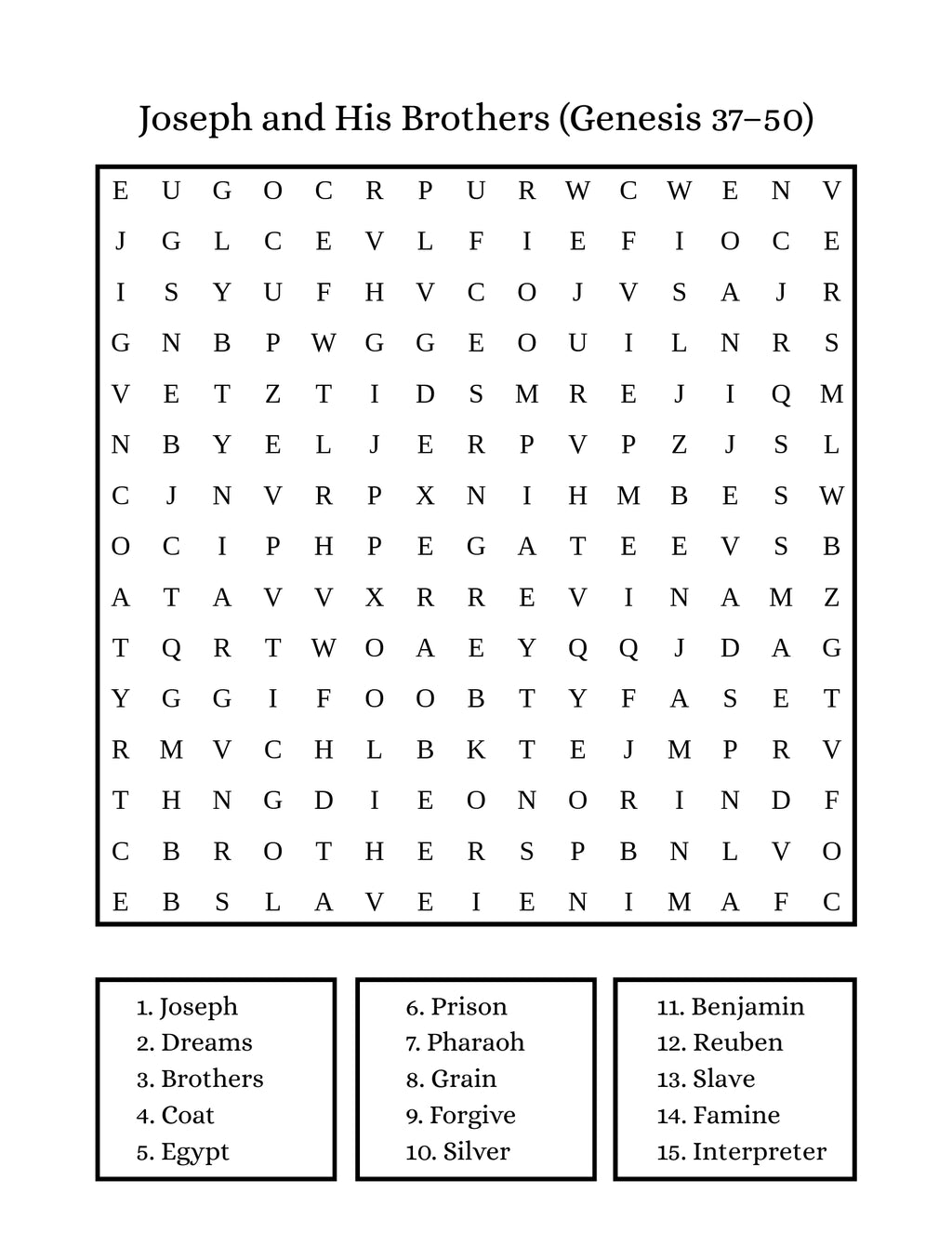 Bible Word Search #2 (Physical Copy)