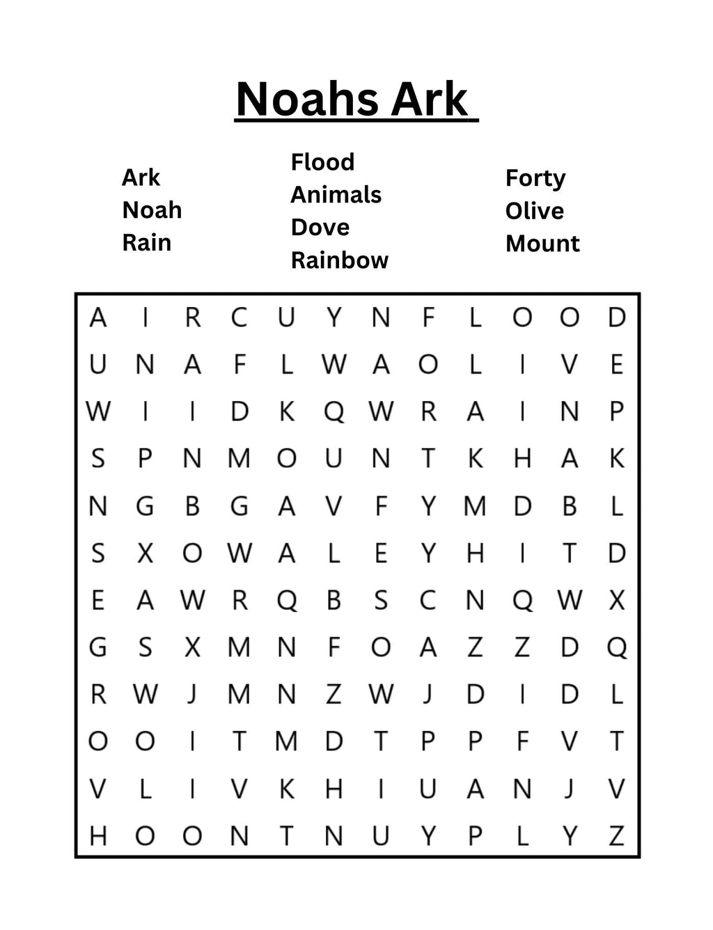 Kids Bible Word Search (Physical Copy)